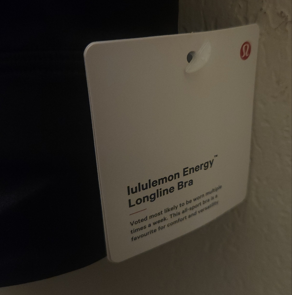 lululemon | Barry's Energy Longline Bra in Black Shine - Picture 6 of 8